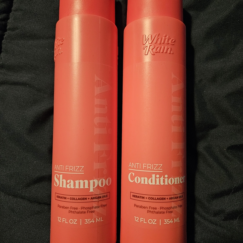 New White Rain Anti Frizz Shampoo & Conditioner Set 12 Fl Oz